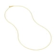 thumbnail image 2 of 14K Yellow Gold Women's 24" 0.80mm Diamond Cut Cable Chain Necklace with 025 Gauage and a 5mm Spring Ring Quality Tag, 2 of 4