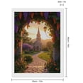 thumbnail image 2 of Diamond Art Kits for Adults, Pathway To Stone Tower Sunset 5D Diamond Painting Kits for Adults Beginners, DIY Full Drill Diamond Painting, Gem Art and Crafts 12x16, 2 of 7