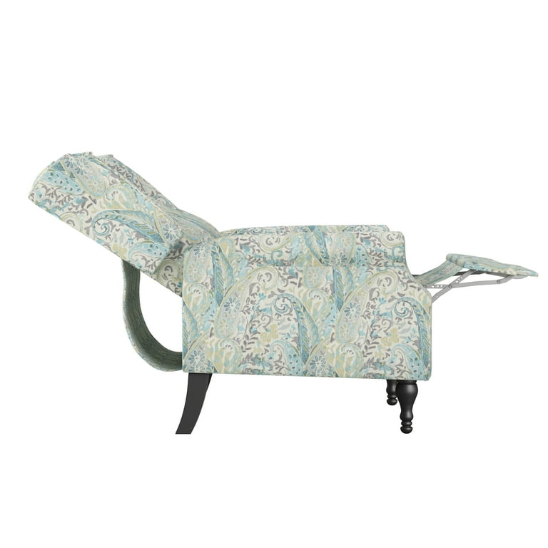 Blue paisley recliner sale