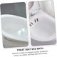thumbnail image 4 of Seat Bath for Toilet Seat - White Hygienic Wash Basin for Postoperative Care, Comfortable Use for Men, 4 of 5