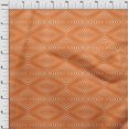 thumbnail image 4 of oneOone Cotton Cambric Orange Fabric Moire Dress Material Fabric Print Fabric By The Yard 56 Inch Wide, 4 of 4
