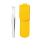 thumbnail image 2 of Punta de metal redonda, herramienta de afeitar de acero inoxidable, diseño ergonómico, para uso doméstico, afeitar cerdas nasales, accesorios de belleza, metal duradero, para oficinas, viajes,, 2 of 7