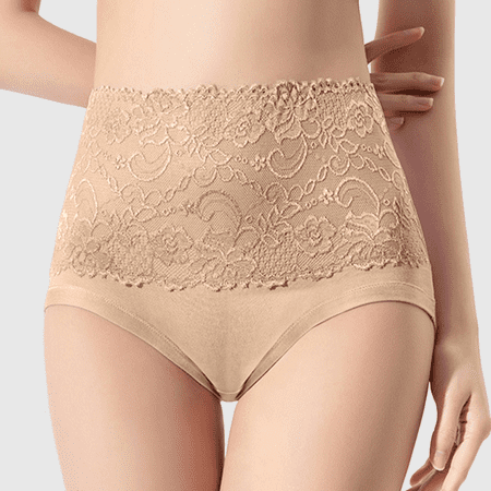 Fulorrnie Underwear for Women Plus Size High Waist Seamless Panty Cute Briefs Comfort Panties  Khaki  L