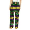 thumbnail image 3 of Xecao Carnival Mardi Gras Women's Straight Lounge Pajama Pants: The Epitome of Relaxed Sleepwear, 3 of 9