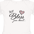 thumbnail image 4 of Inktastic Well Bless your Heart with Floral Print Boys or Girls Long Sleeve Baby Bodysuit, 4 of 5