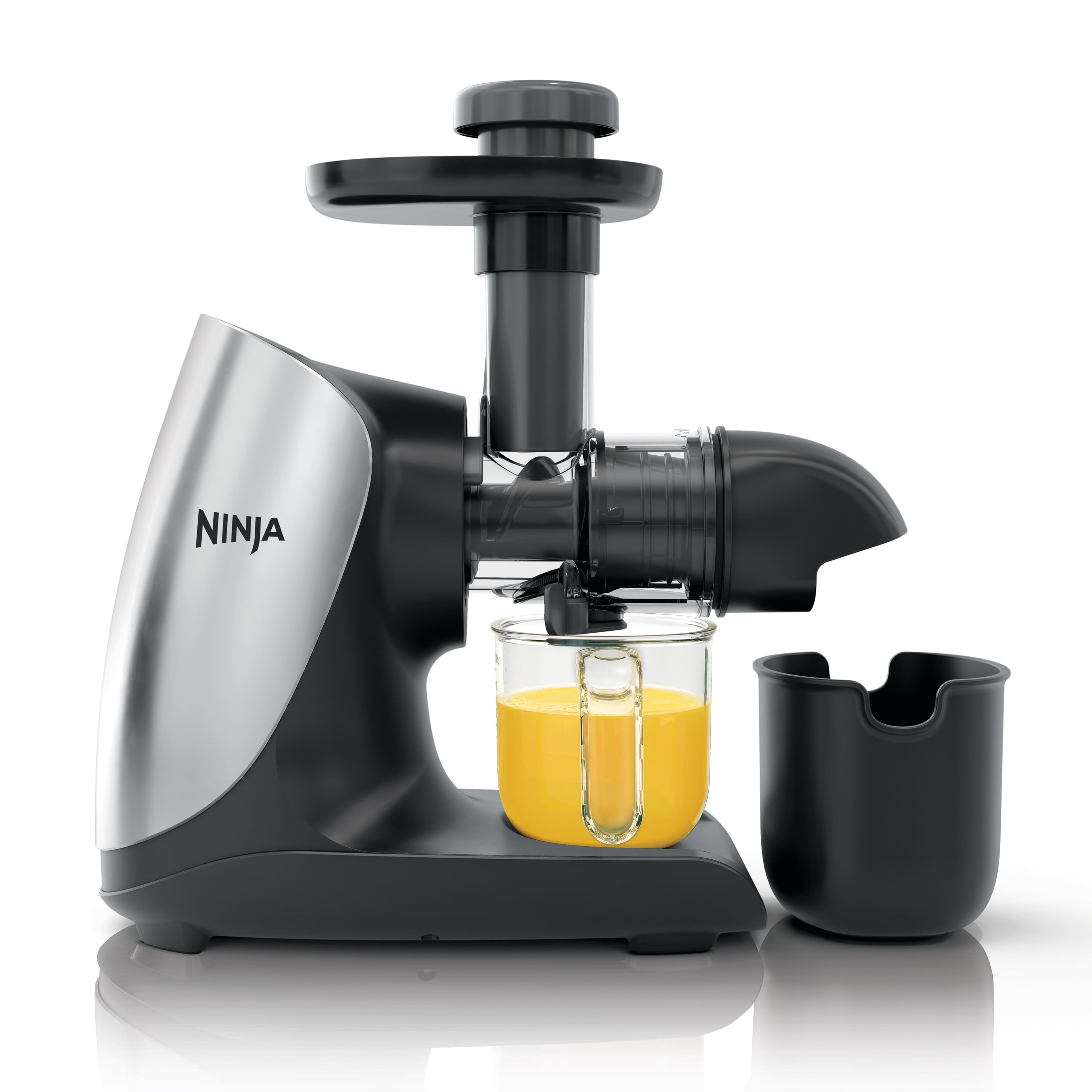 Ninja Cold Press Juicer Pro - Powerful Slow Juicer with Total Pulp Control - Cloud Silver, JC100