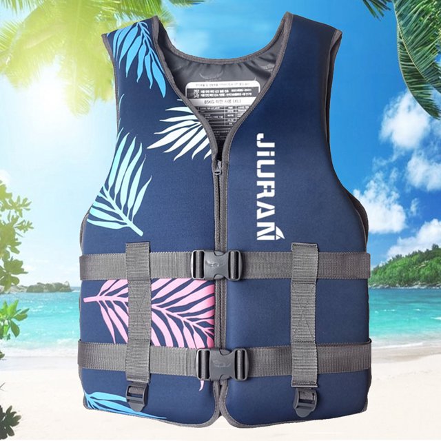 Chaleco salvavidas de neopreno para canotaje, correas de nailon para niños adultos para nadar, pescar en el mar