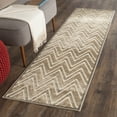 thumbnail image 3 of SAFAVIEH Paradise Bernadine Zigzag Stripes Area Rug, Mouse/Cream, 4' x 5'7", 3 of 9