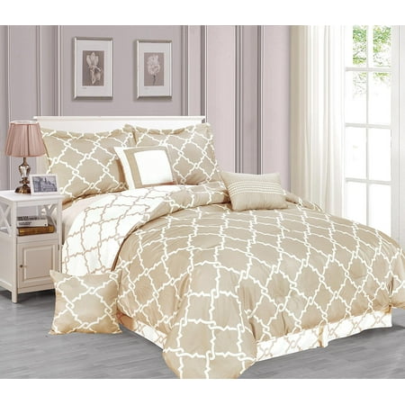 Galaxy 7-Piece Comforter Set Reversible Soft Oversized ...