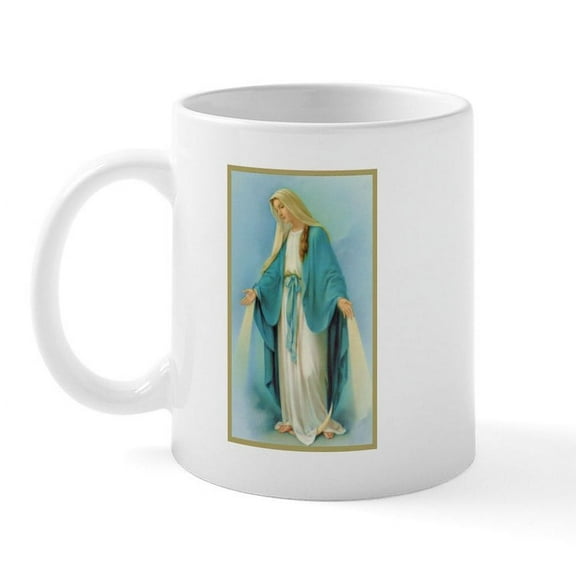CafePress - Virgin Mary Mug - 11 oz Ceramic Mug - Novelty Coffee Tea Cup