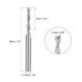 thumbnail image 3 of Unique Bargains 5PCS 1/8' Shank 2.0mm x 12mm Carbide Flat Nose End Mill Cutter CNC Router Bits, 3 of 3