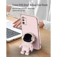 thumbnail image 5 of Compatible with Samsung S20 FE 5G Case Silicone TPU Plating, Samsung Galaxy S20 FE 5G Cases Cute Astronaut Pattern Phone Case with Stand (Pink), 5 of 13