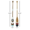thumbnail image 4 of DecMode Multi Colored Wood Novelty Canoe Oar Paddle Wall Decor with Arrow and Stripe Patterns (2 Count), 4 of 14