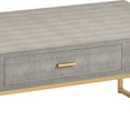 thumbnail image 3 of 55 Downing Street Les Revoires 48" Wide Gray and Gold Coffee Table, 3 of 4