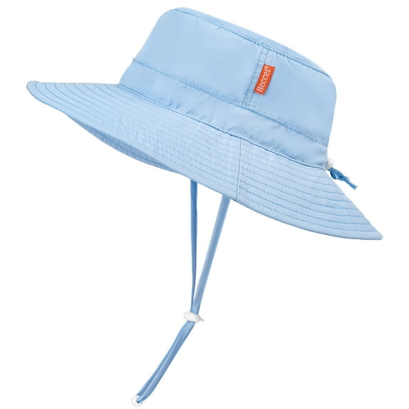 HECCEI Infant Sun Hat with UPF 50 Sun Protection Hat, 0-6 Months, Blue
