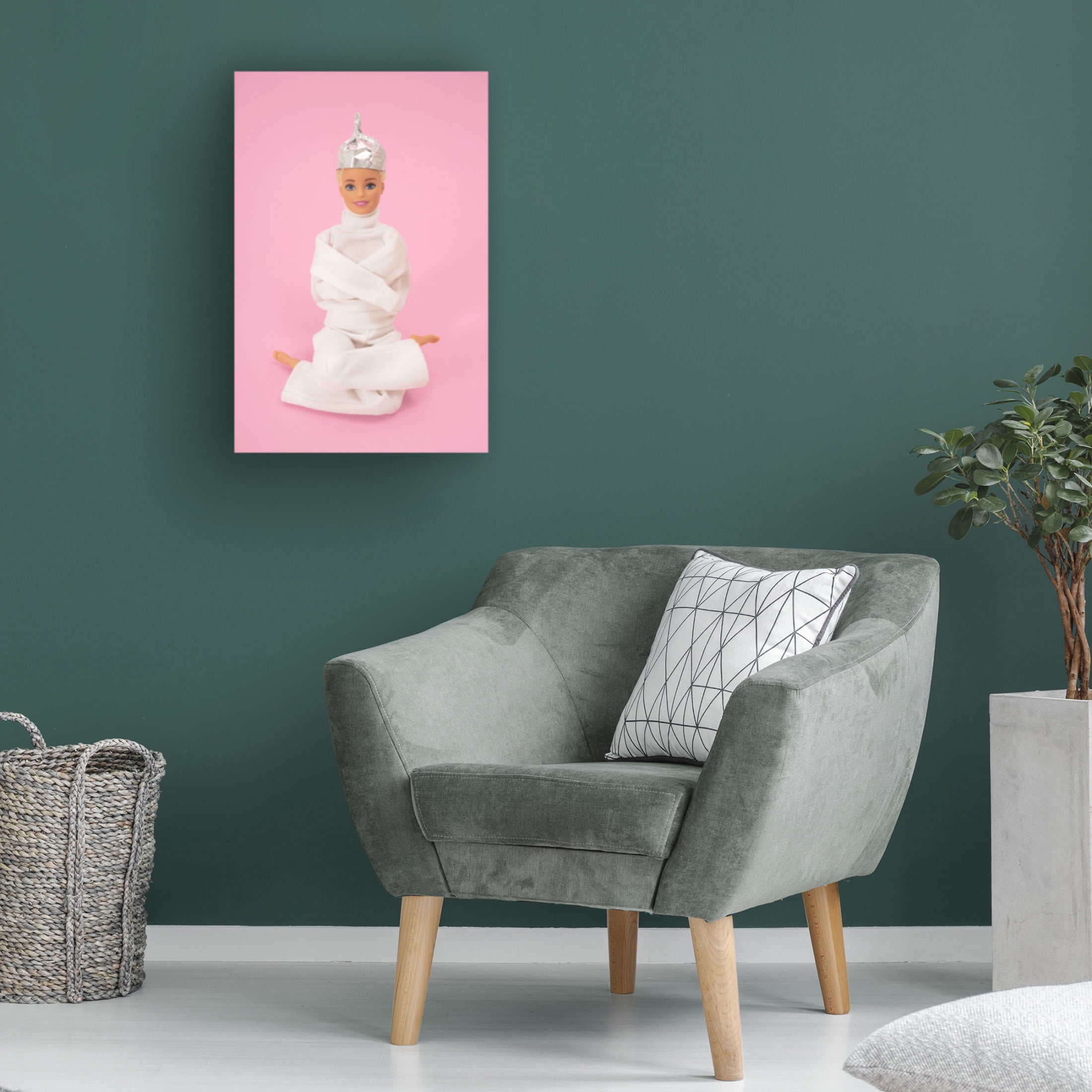Canvas Wall Art - Julia Ramiro 'Mentalhealth' Wall Art for Living Room, Bedroom, or Office D?cor by Trademark Fine Art - 16 x 24 Inches