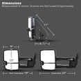 thumbnail image 3 of Spec-D Tuning Facelift Style Power + Heated Towing Mirrors w/LED Smoke Signal Compatible with 2003-2007 Chevy Silverado GMC Sierra Left + Right Pair, 3 of 7