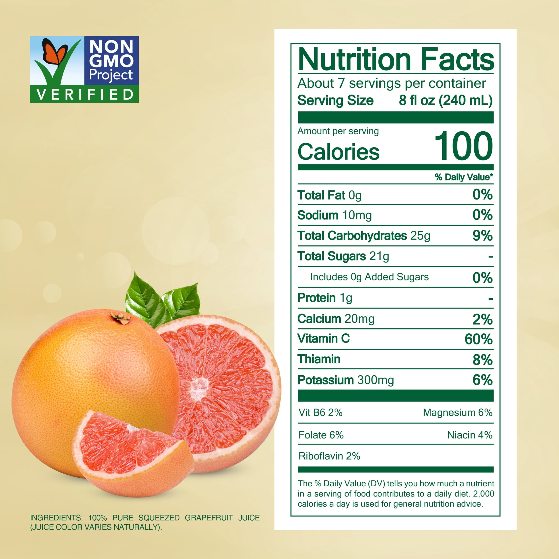 Simply Grapefruit Juice Bottle, 52 fl oz
