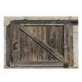 thumbnail image 1 of Rustic Cutting Board, Aged Wooden Sliding Barn Door Vintage Texture Architectural Farm House Print, Decorative Tempered Glass Cutting and Serving Board, Large Size, Brown Beige, by Ambesonne, 1 of 1