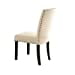 thumbnail image 3 of ACME Nolan Chaise Latérale (Ensemble-2) - 72852 - Lin et Chêne Foncé de Récupération, 3 of 3