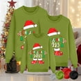 thumbnail image 2 of TTUHYWXI Matching Family Christmas Sweatshirts, Xmas Ugly Funny Jumper Long Sleeve Holiday Pullover Tops for Mom Dad Clothes (Green-Mom, XXL), 2 of 5
