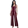 thumbnail image 1 of Conjunto de Mujer 2 Piezas Rayado Top de Tirantes y Pantalón Recto Set Fresco Casual, 1 of 5