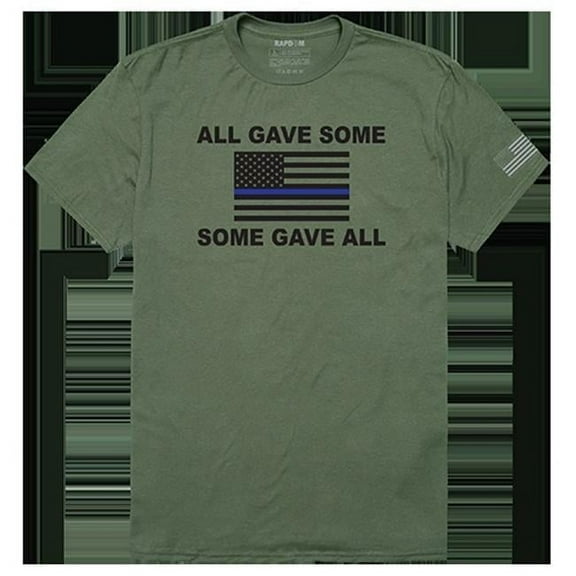 All Gave Some Tactical Graphic Tee Shirt, Olive - Extra Large