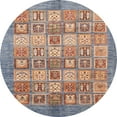 thumbnail image 1 of Ahgly Company Machine Washable Indoor Round Abstract Rosy-Finch Purple Area Rugs, 3' Round, 1 of 7