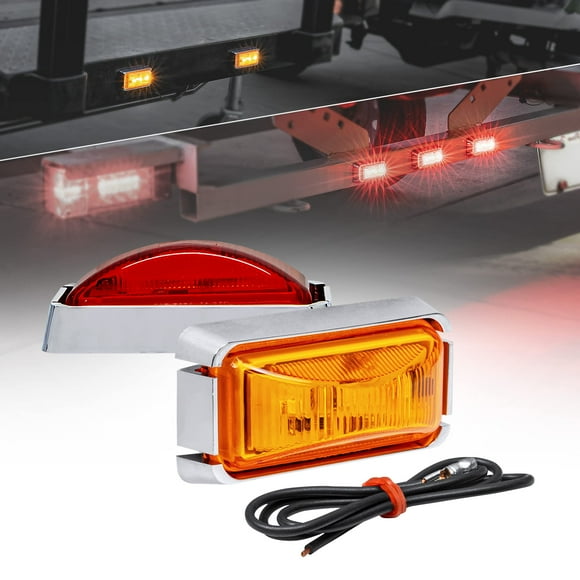 Luz Marcadora para Remolque TRUE MODS 2.5 LED Ámbar + Rojo