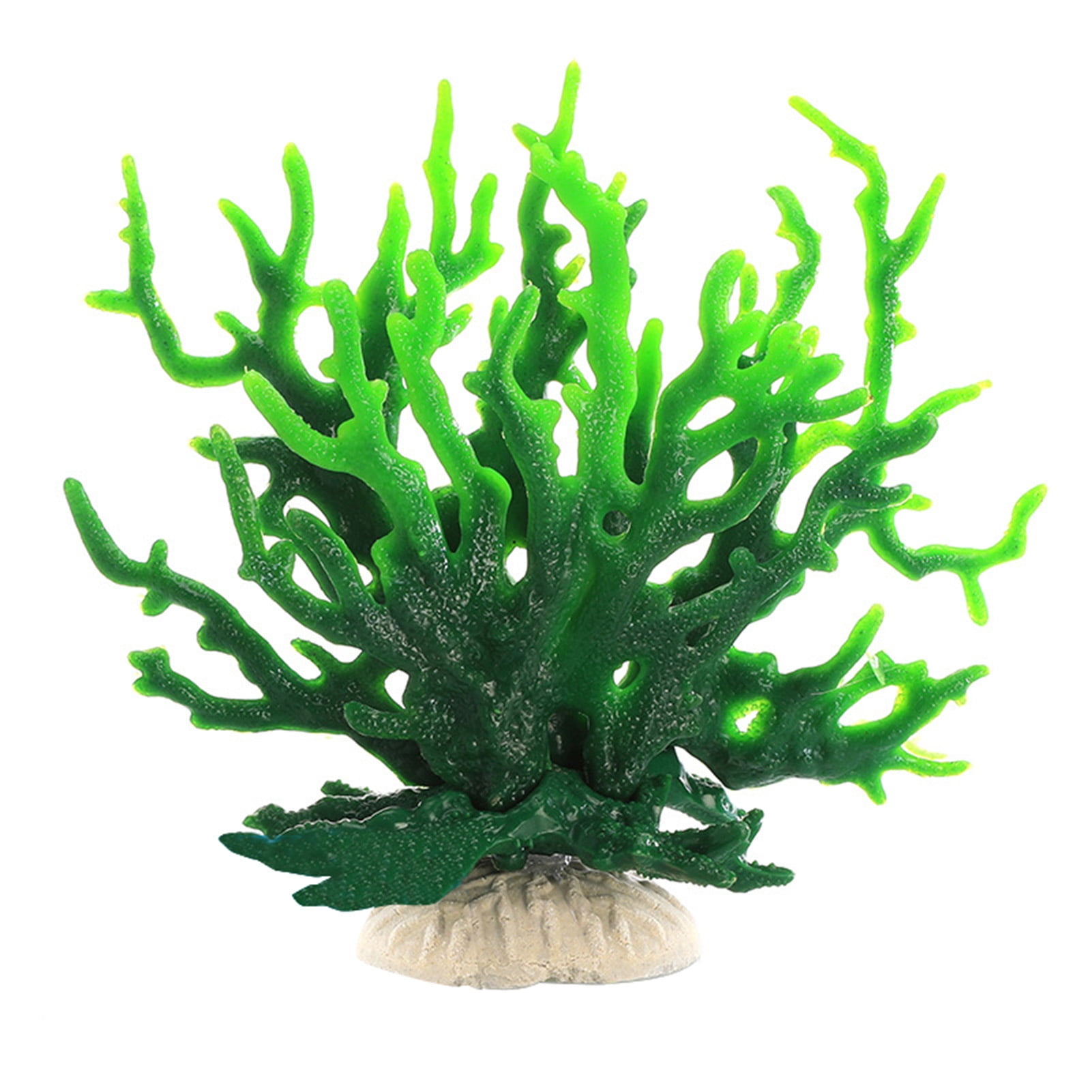 Unique Bargains 1 Pcs Colorful Coral Reef Decor Mini Faux Coral Decor for  Aquarium Decorations Blue 16x13.5cm