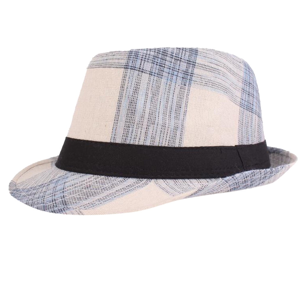 Konfa Sun Hat Spring And Summer Plaid 