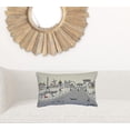 thumbnail image 4 of 24" White Paris Daylight Skyline Lumbar Decorative Pillow, 4 of 4