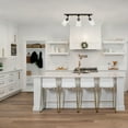 thumbnail image 6 of Globe Electric 25" 3-Light Faux Wood and Matte Black Indoor Track Light, Clear Glass Shades, 6 of 8