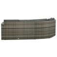 thumbnail image 3 of vidaXL 4 Piece Garden Lounge Set with Cushions Poly Rattan Grey, 3 of 4
