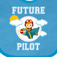 thumbnail image 4 of Inktastic Future Pilot Airplane for Boys Boys Baby Bib, 4 of 4