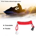 thumbnail image 2 of Loewten Engine Emergency Rope, ABS Plastic Red Extendable Engine Lanyard Waterproof For Outboard, 2 of 8