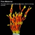 thumbnail image 2 of ABS Fishtank Artificial Water Plant Vivid Realistic Simulation Landscaping Plants Grasses Ornament Accessories Red, 2 of 7