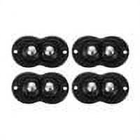 Ruedas universales autoadhesivas para muebles, 4 Uds. (doble bola negra)