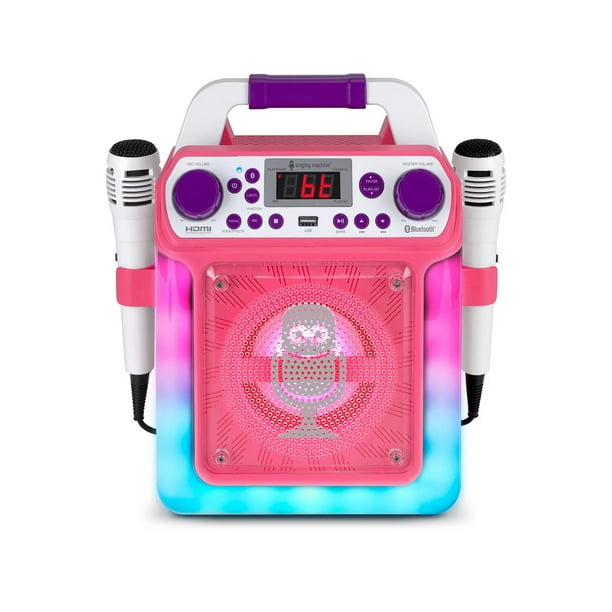 Singing Machine Pink Groove Mini Karaoke