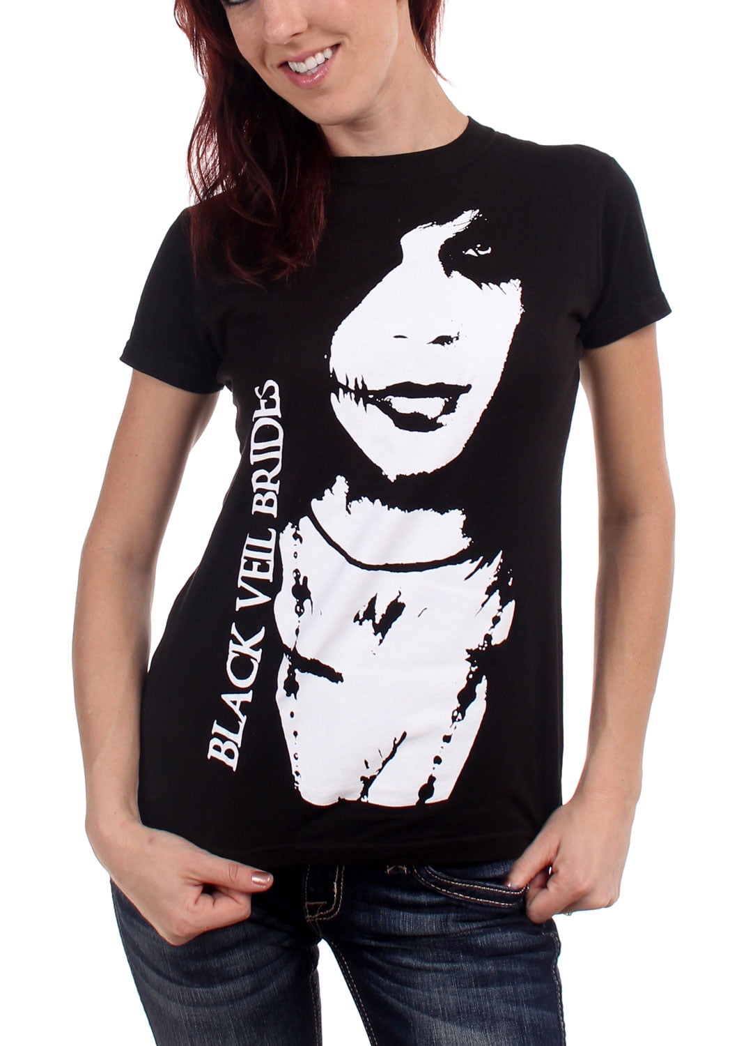 Black Veil Brides Black Veil Brides Andy 6 Girls TShirt in Black Black Veil Brides Black Veil Brides Andy 6 Girls TShirt in Black