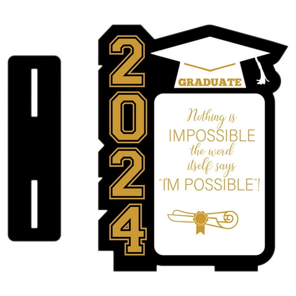 Worgeous Graduation Party Decorative Centerpiece with Wood Material for Table Display 6 Pieces