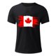 thumbnail image 4 of Tops para hombre, blusas y camisas de cuello redondo y manga corta para hombre. Camiseta de cuello redondo y manga corta con estampado de bandera canadiense para hombre. Blusa de algodón y poliéster p, 4 of 5