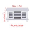 thumbnail image 4 of ZLight Mini Meuble TV 1/12 Décoration Intérieure Modèles de Table Miniatures pour Micro Paysage Décoration Modèle de Mobilier pour DIY Blanc 1Ensemble, 4 of 6