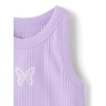 thumbnail image 2 of The Children's Place Girls Sleeveless Graphic Ribbed Tank Top, Sizes XS-XXL, 2 of 4