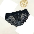 thumbnail image 2 of Panties for Women,Elegant Lace Detail Bikini Underwear for Women Comfortable and Panties,Womens Underwear,Black,One Size, 2 of 4