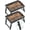 2 pack(Adjustable height), variant on Bed Tray Table Breakfast Trays Serving Tray Adjustable Height for Eating Bamboo Bed Laptap Floding Legs with Handles and Phone Holders