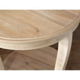 thumbnail image 3 of Homestock Renaissance Rhapsody Side Table, 22"D X 22"W X 21.38"H, Round Table Top, 1 Shelf, End Table, Curved Legs, Living Room Furniture-Color:Natural Wood, 3 of 8
