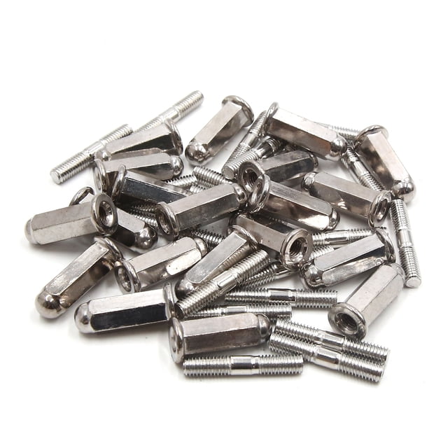 20Pzas 6mm Rosca Tornillo Tuerca de Silenciador Tubo de Escape para Moto GY6 125 Unique Bargains