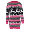 thumbnail image 4 of FOCUSNORM Robe Chandail de Noël pour Femmes Juniors, Robe Tricotée à Manches Longues à Col Rond, 4 of 8