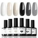 thumbnail image 1 of Set de esmaltes de uñas en gel modelones blanco y negro - 6 colores, 1 of 8